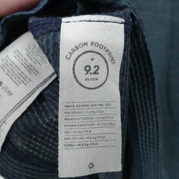 Allbirds Shirt Mens Medium Natural Run Tee Merino Wool Tencel Pocket Performance - Picture 11 of 12